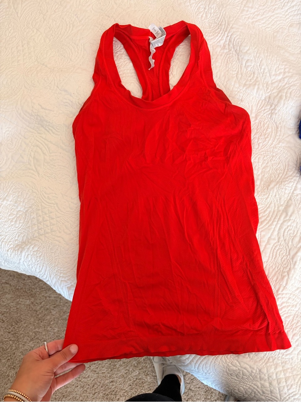 Athleta Red Racerback Tank Top